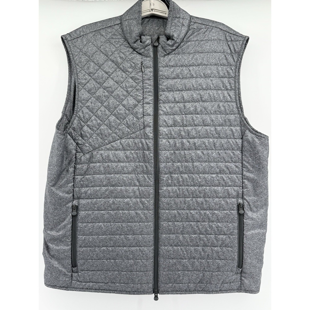 Greyson Vest Yukon Ultralight Hybrid Mens XL Gray Quilted Full Zip Pockets